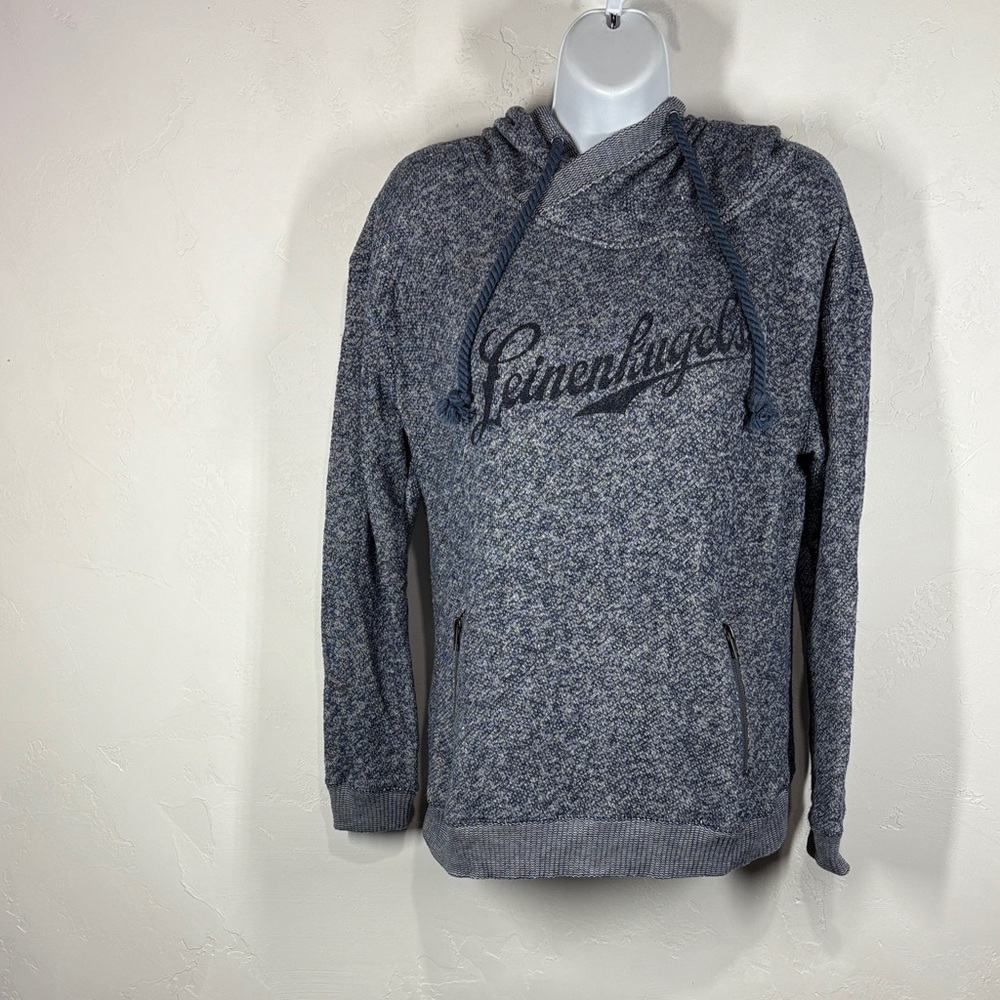 Techstyles Leinenkugels blue hooded sweatshirt size large